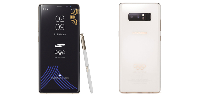 Samsung Galaxy Note8 PyeongChang 2018 Olympic Games Limited Edition Samsung Galaxy Note8 PyeongChang 2018 Olympic Games Limited Edition