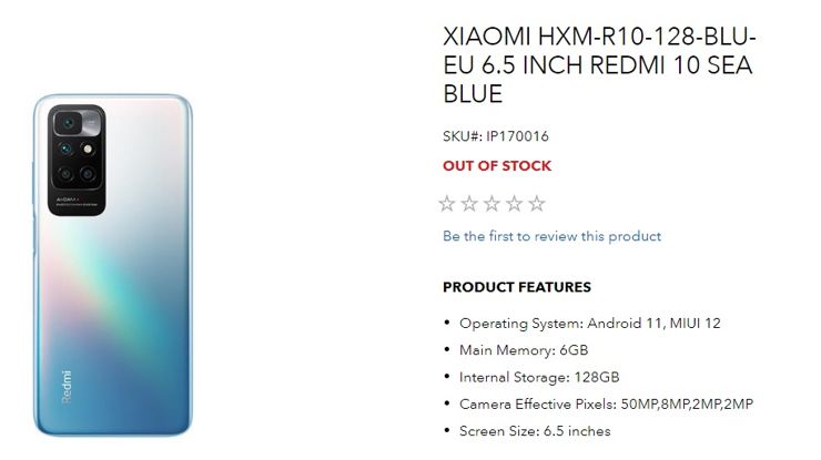 Xiaomi Redmi 10 - Full phone specifications