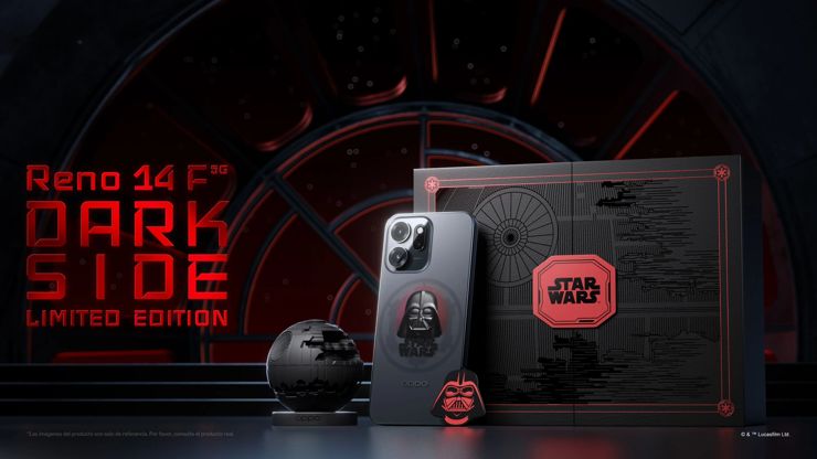 Oppo Reno 14F with a Star Wars theme