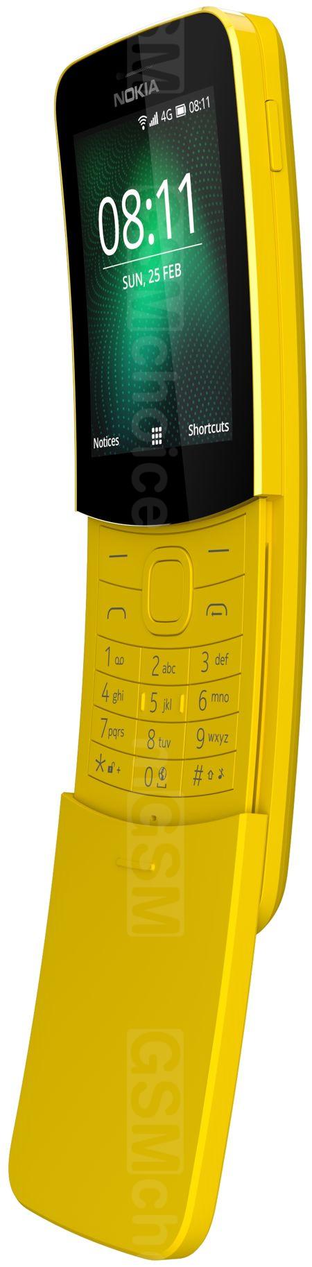 Nokia 8110 4G Dual SIM Технические данные телефона :: GSMchoice.com