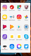 Choix de l'interface - Android avec menu d'applications 