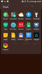 Tools, Boost+, themes, Sense Companion