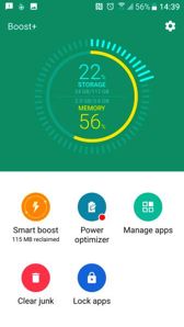 Tools, Boost+, themes, Sense Companion