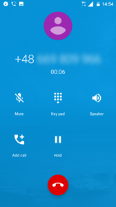 Dialer, opciones dual-SIM y llamadas