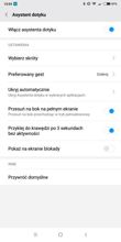 Settings, additional interface elements