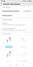 Settings, additional interface elements