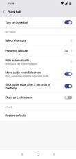 Settings menu Settings menu