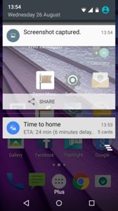 Notificazioni, scelta rapida, impostazioni, avvertimenti